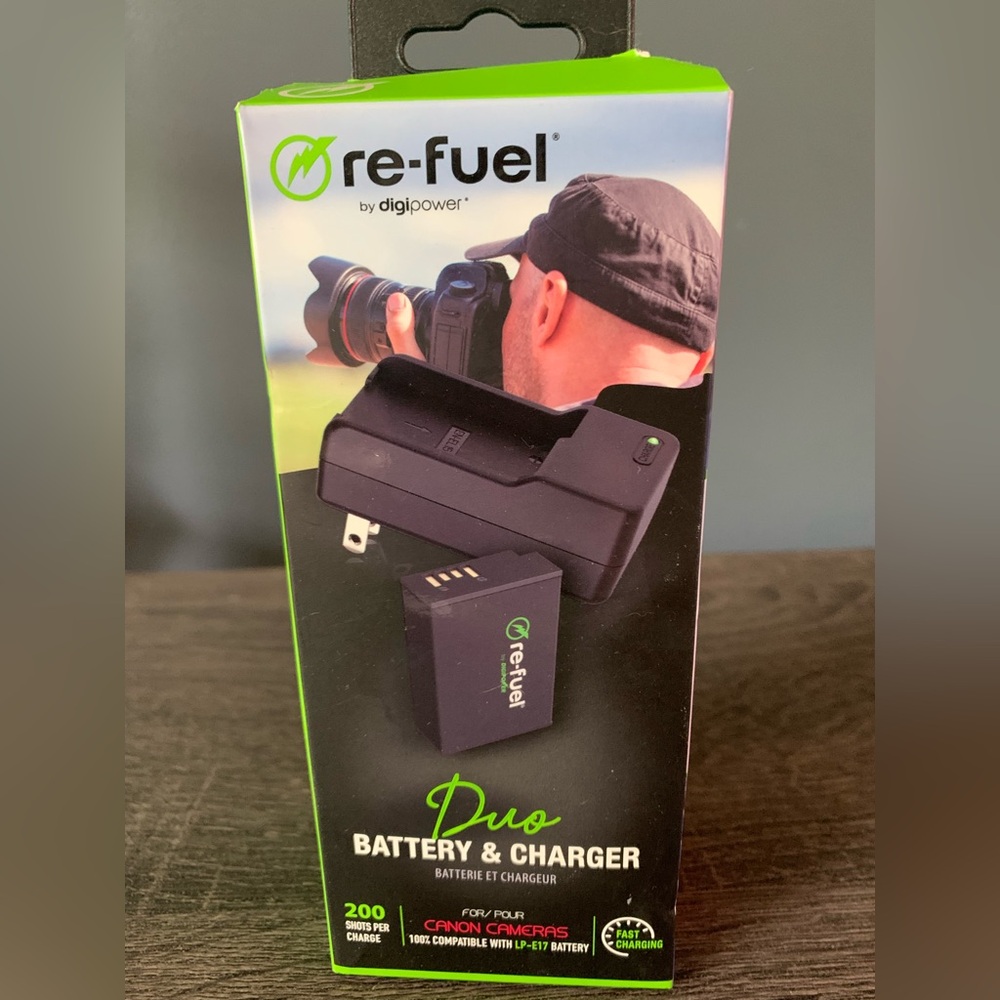 NIB Re-fuel by Digipower Travel Camera Battery Charger for Sony Digital Cameras